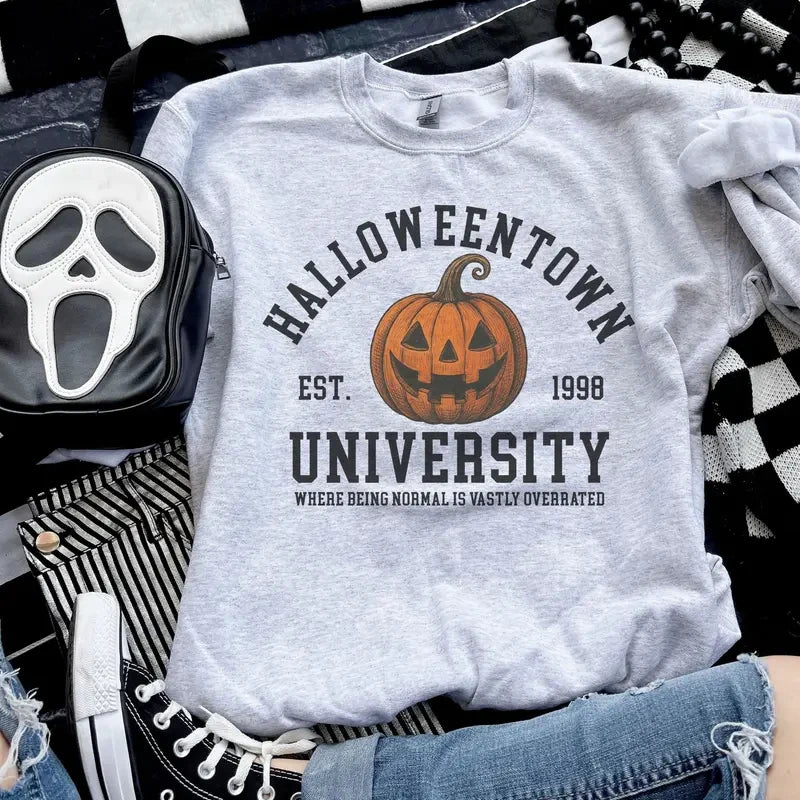 Pumpkin University Halloween Sweatshirt