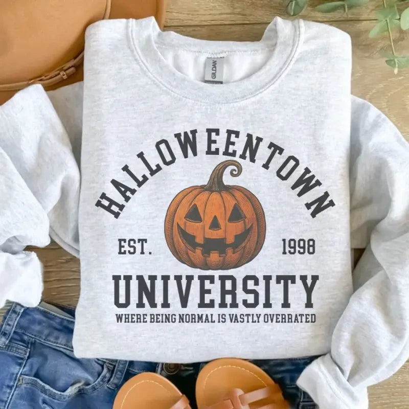 Pumpkin University Halloween Sweatshirt