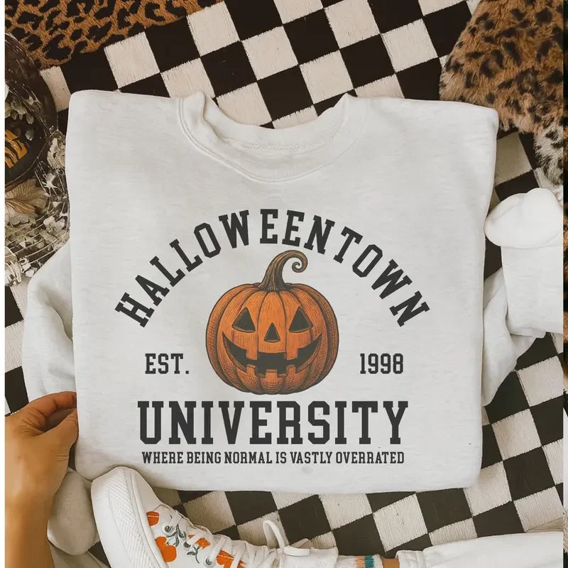 Pumpkin University Halloween Sweatshirt