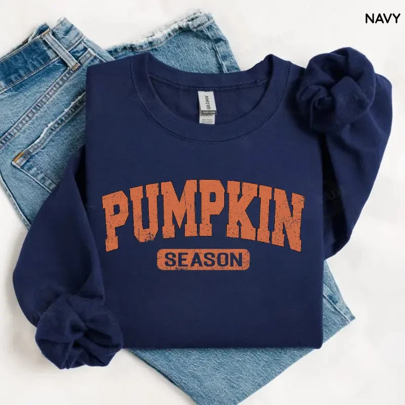 Retro Pumpkin Season Sweatshirt