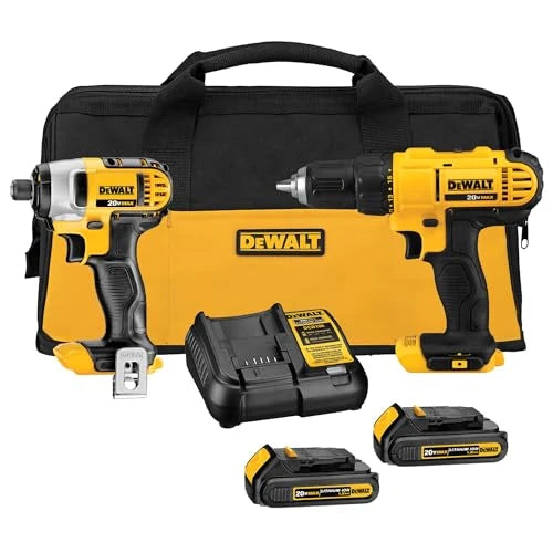 Cordless Drill and Impact Driver Combo Kit