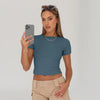 Slim Fit Crop T Shirt Set