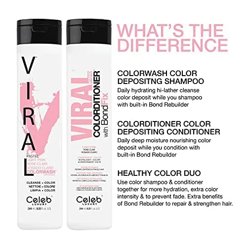 Pastel Pink Color Depositing Shampoo
