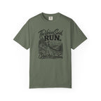 The Voices Said RUN – Funny Trail Running Graphic Tee | Comfort Colors 1717