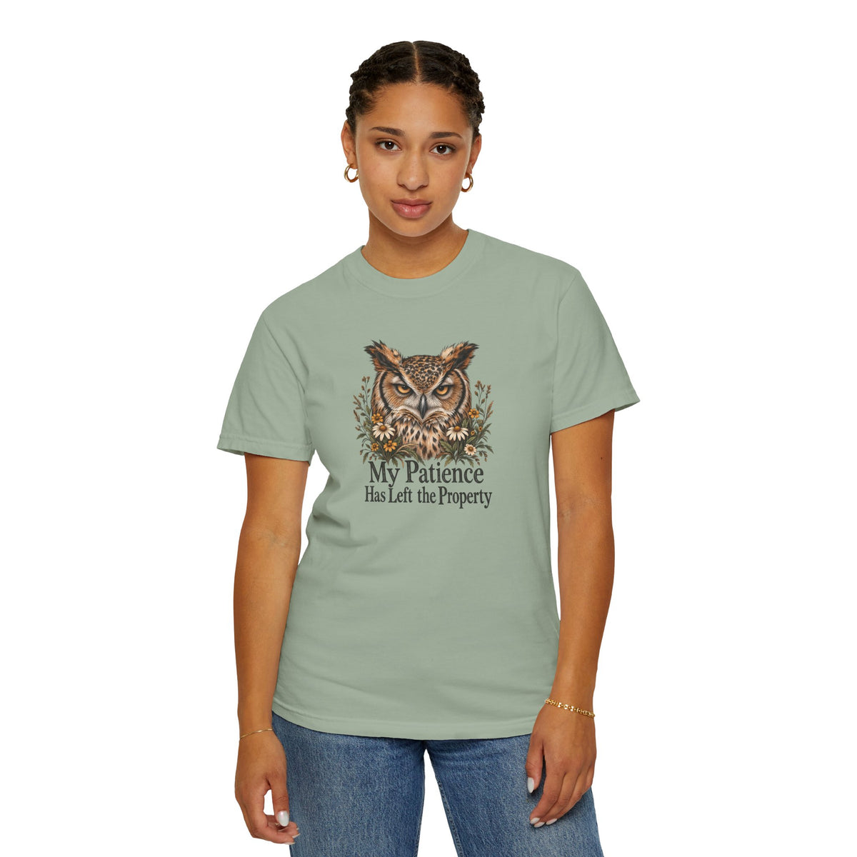 My Patience Has Left the Property | Vintage Owl Graphic Tee