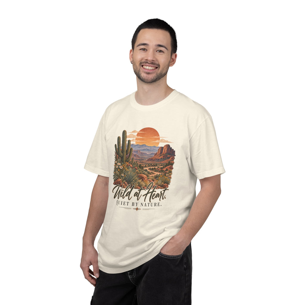 Wild at Heart Quiet by Nature T-Shirt | Vintage Desert Graphic Tee | Comfort Colors 1717