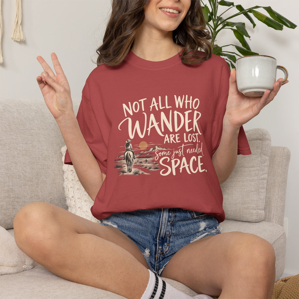 Not All Who Wander Are Lost T-Shirt — Western Adventure Graphic Tee