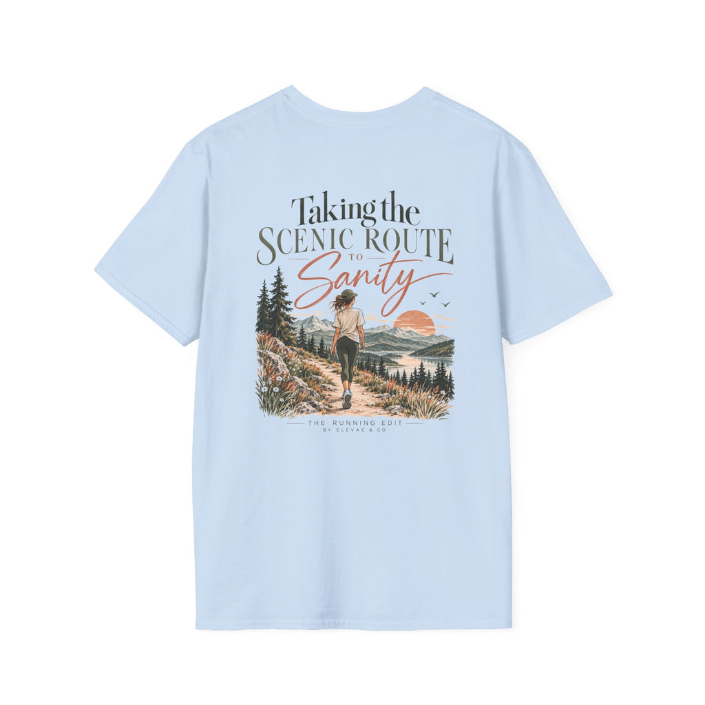Taking the Scenic Route to Sanity | Running & Outdoor Graphic Tee