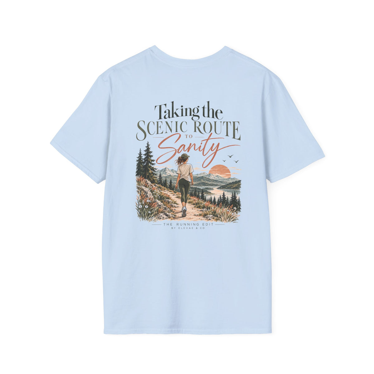 Taking the Scenic Route to Sanity | Running & Outdoor Graphic Tee