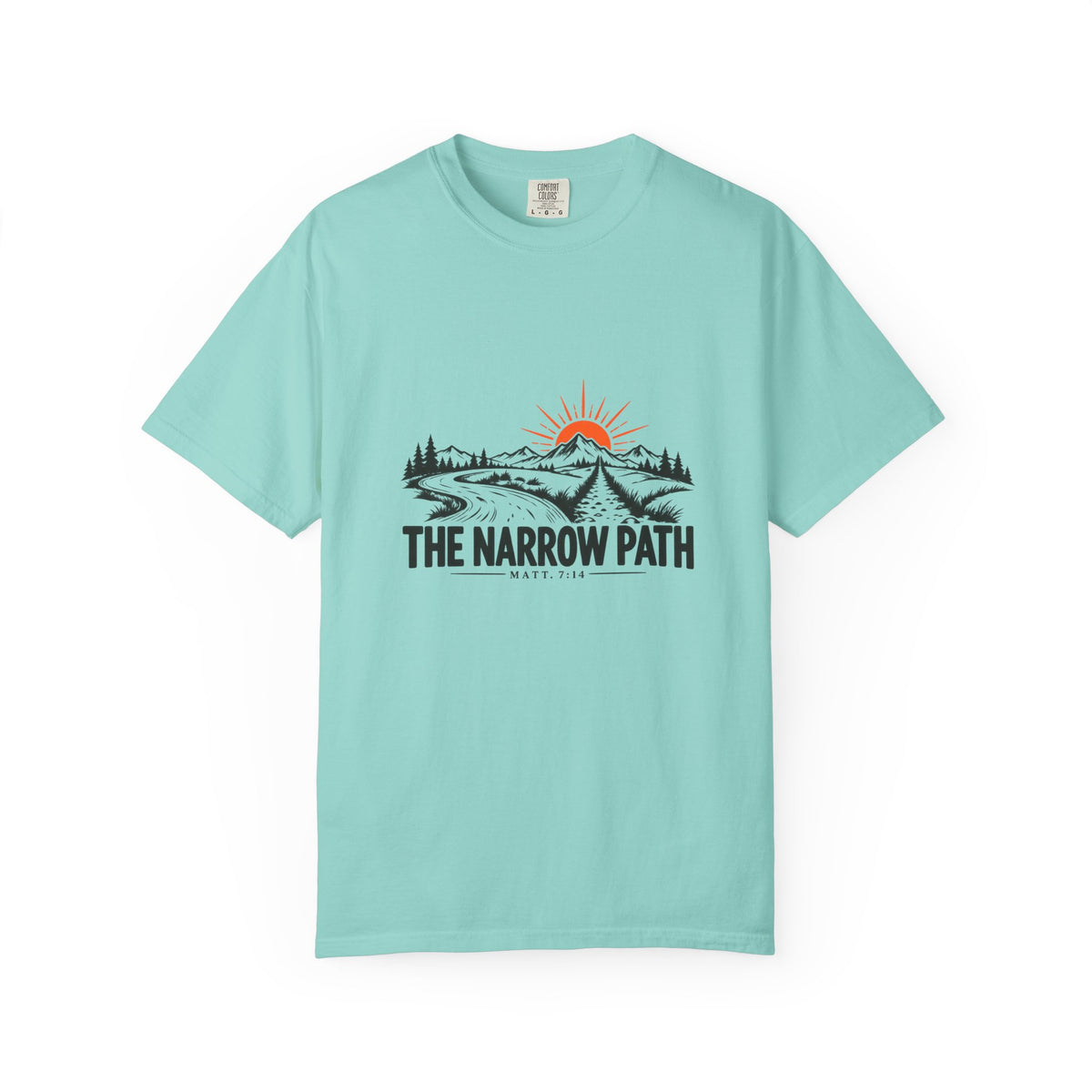 The Narrow Path Comfort Colors® T-Shirt | Faith & Outdoor Graphic Tee