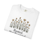 Rooted Not Restricted T-Shirt | Vintage Wildflower Graphic Tee | Comfort Colors 1717