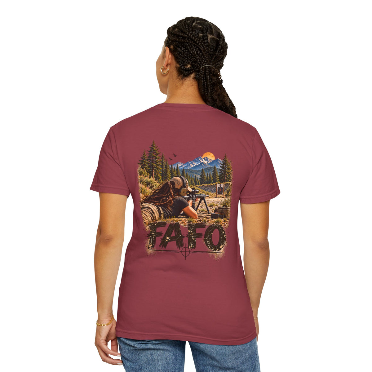 FAFO Women's Shooting Graphic T-Shirt | Open Range Collection
