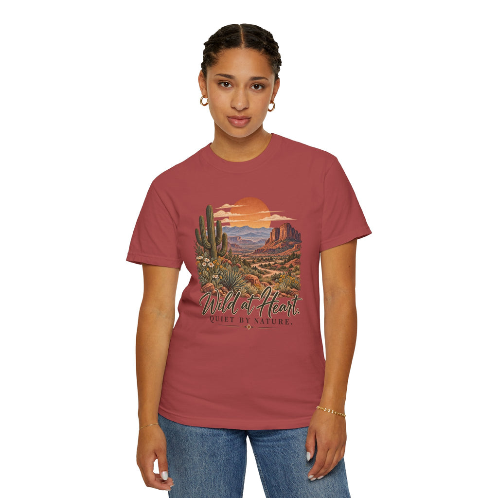 Wild at Heart Quiet by Nature T-Shirt | Vintage Desert Graphic Tee | Comfort Colors 1717
