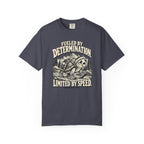 Fueled by Determination. Limited by Speed. | Funny Turtle Graphic Tee