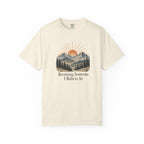 Becoming Someone I Believe In T-Shirt | Inspirational Mountain Graphic Tee | Comfort Colors 1717