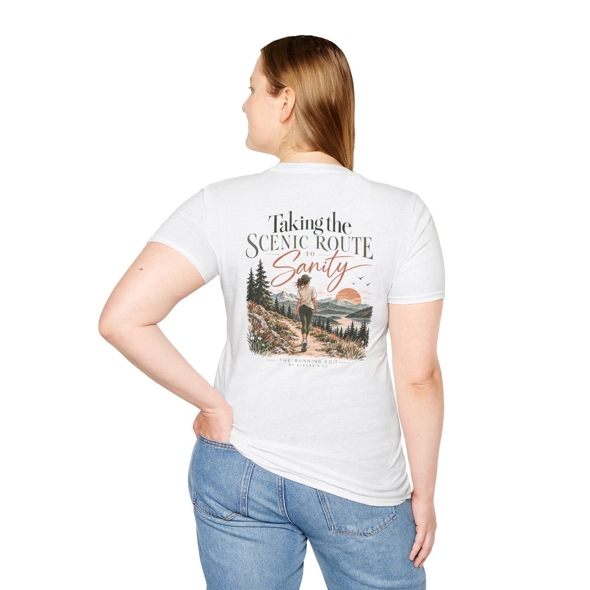 Taking the Scenic Route to Sanity | Running & Outdoor Graphic Tee