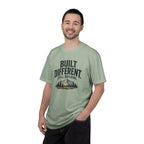 Built Different Still Building T-Shirt | Motivational Mountain Graphic Tee | Comfort Colors 1717