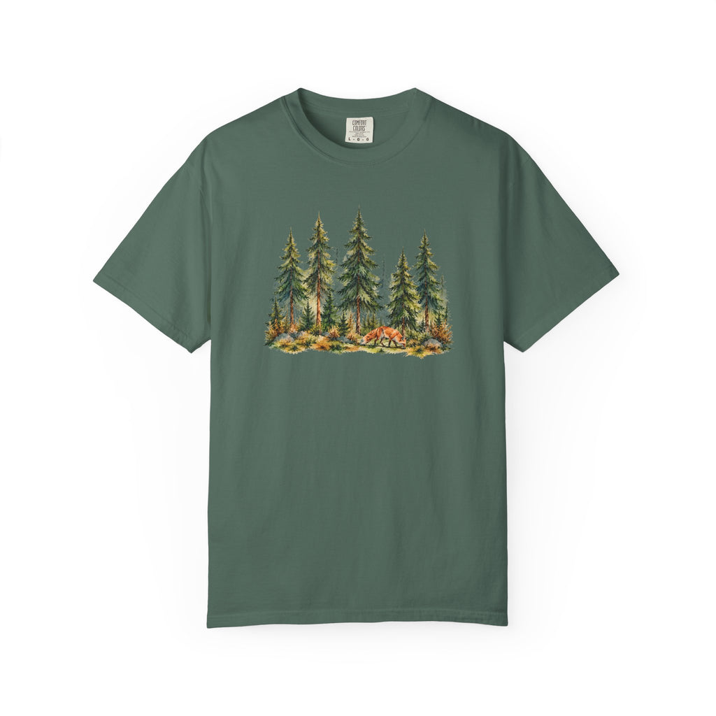 Forest Fox T-Shirt | Woodland Nature Graphic Tee | Comfort Colors 1717