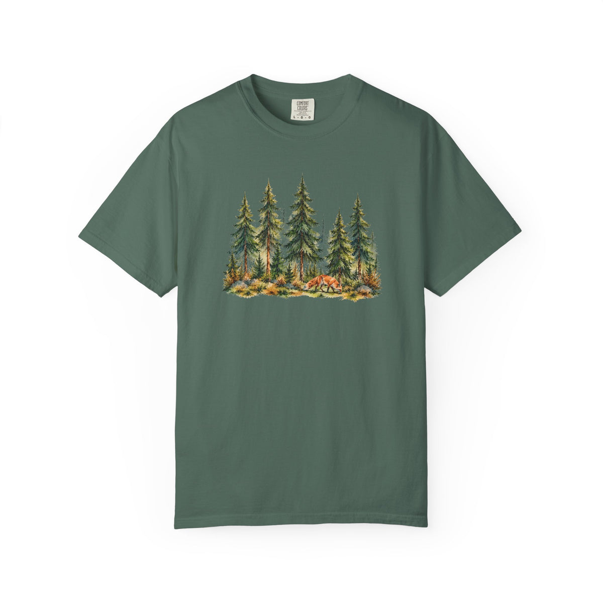 Forest Fox T-Shirt | Woodland Nature Graphic Tee | Comfort Colors 1717