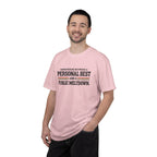 Personal Best & Public Meltdown | Funny Running T-Shirt | Comfort Colors
