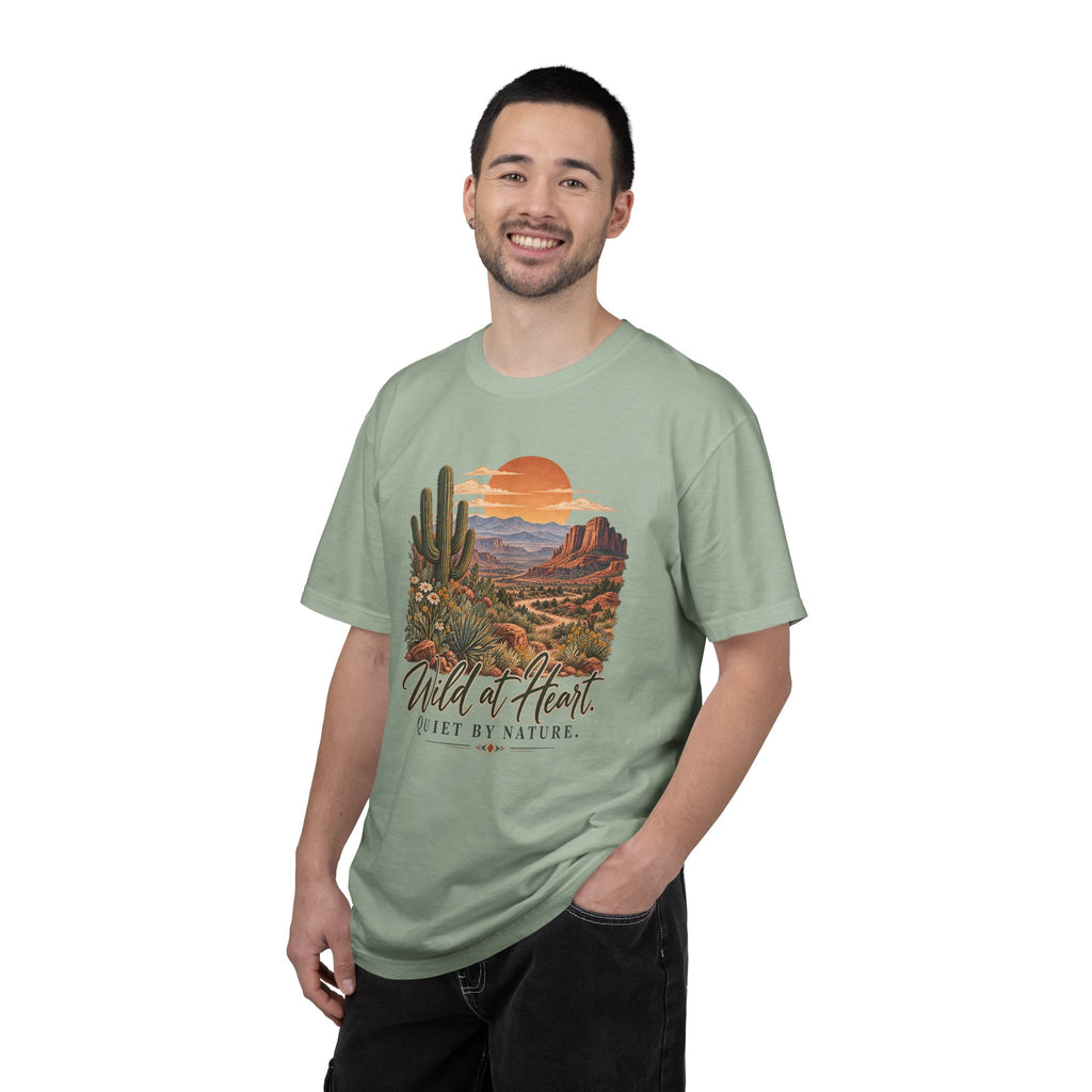 Wild at Heart Quiet by Nature T-Shirt | Vintage Desert Graphic Tee | Comfort Colors 1717