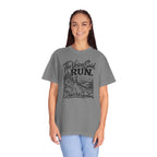 The Voices Said RUN – Funny Trail Running Graphic Tee | Comfort Colors 1717