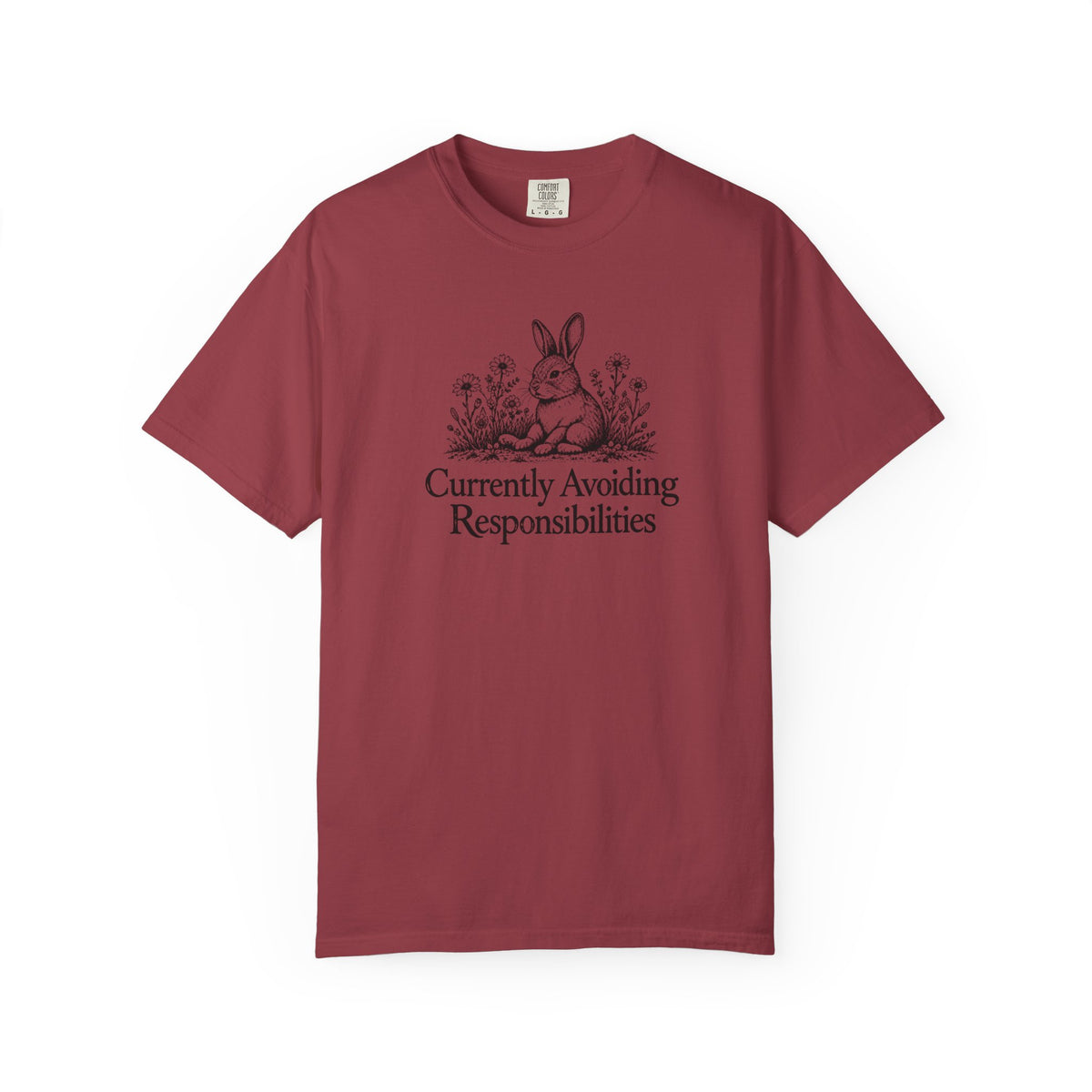 Currently Avoiding Responsibilities | Vintage Bunny Graphic Tee