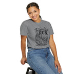 The Voices Said RUN – Funny Trail Running Graphic Tee | Comfort Colors 1717