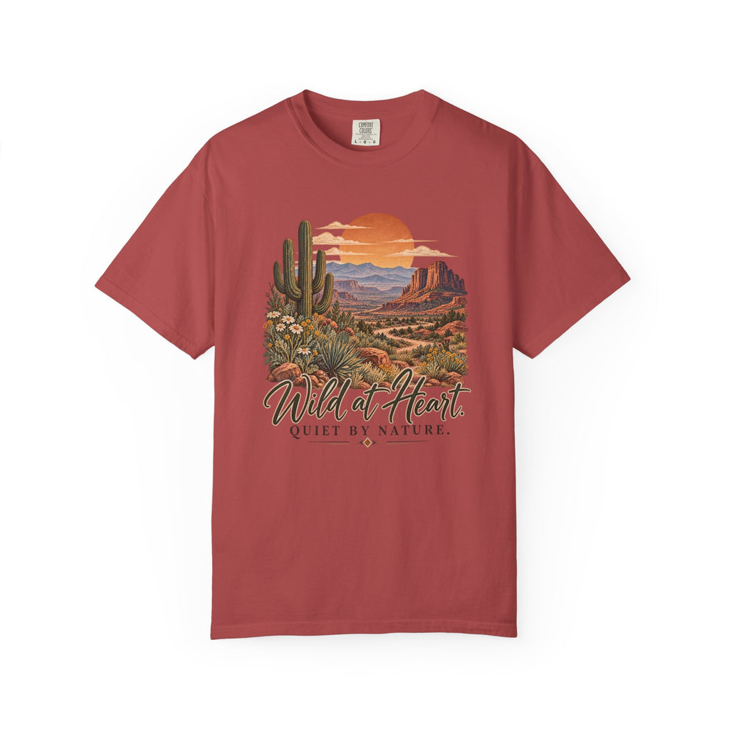 Wild at Heart Quiet by Nature T-Shirt | Vintage Desert Graphic Tee | Comfort Colors 1717