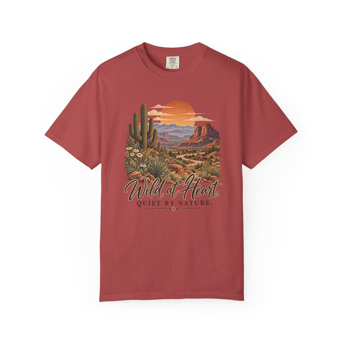 Wild at Heart Quiet by Nature T-Shirt | Vintage Desert Graphic Tee | Comfort Colors 1717
