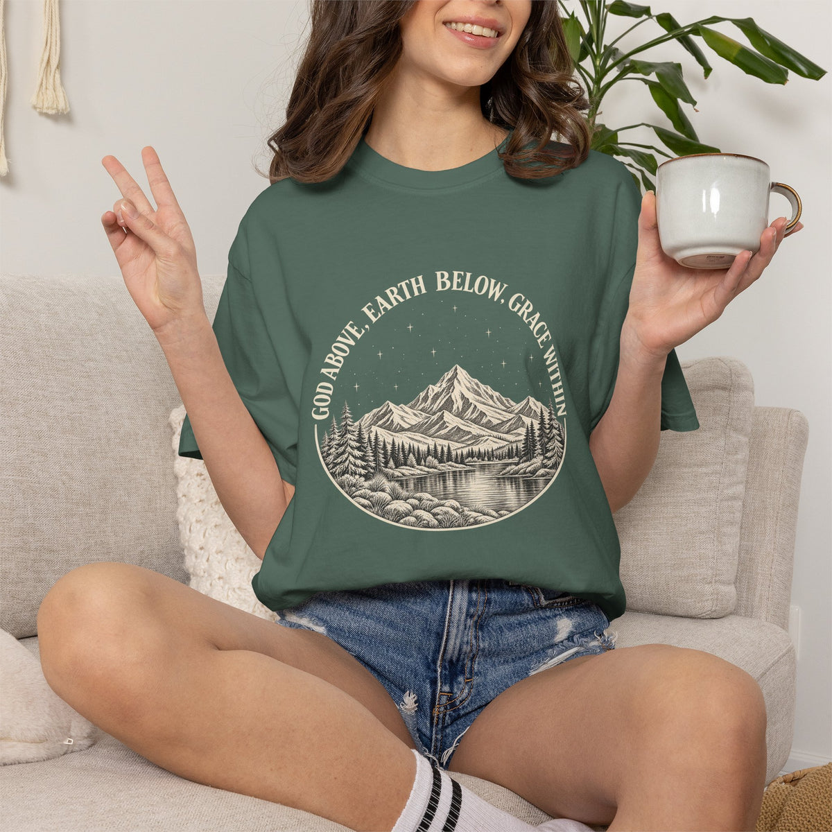 God Above, Earth Below, Grace Within Comfort Colors® T-Shirt