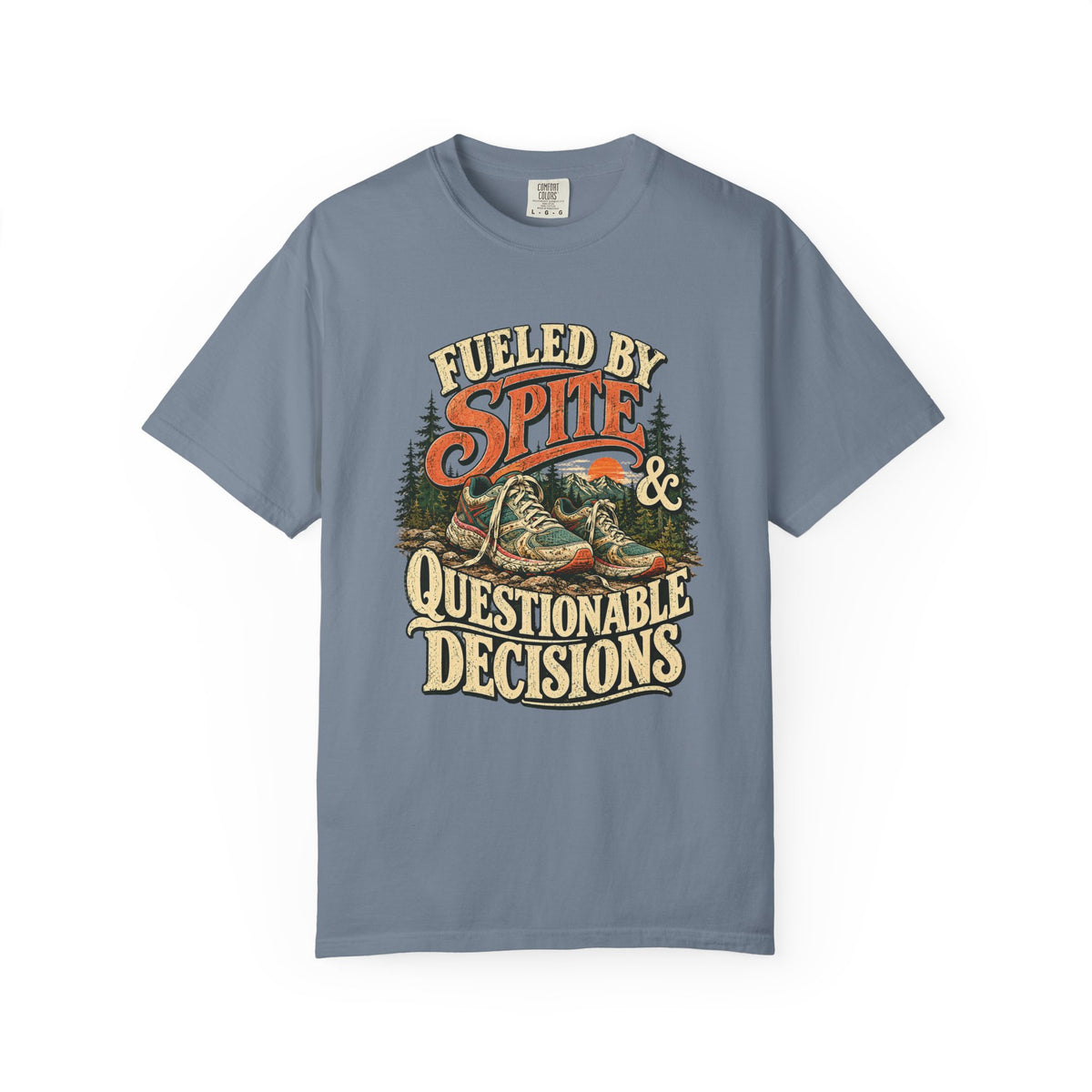 Fueled by Spite & Questionable Decisions | Funny Running Graphic Tee