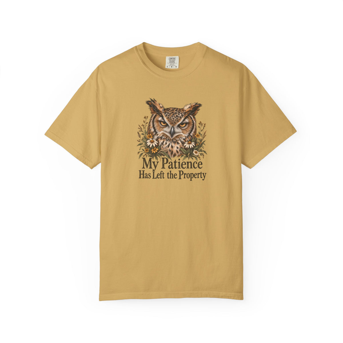 My Patience Has Left the Property | Vintage Owl Graphic Tee