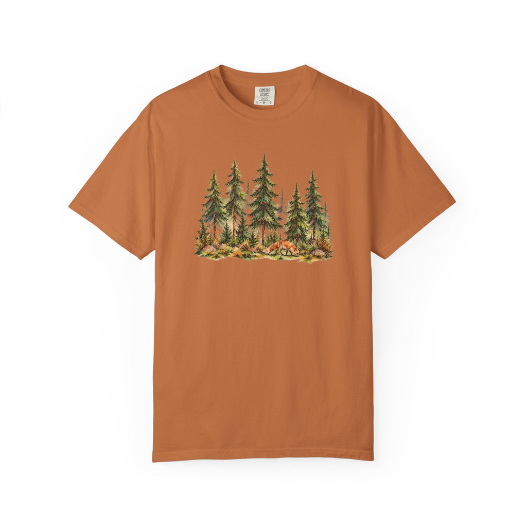 Forest Fox T-Shirt | Woodland Nature Graphic Tee | Comfort Colors 1717