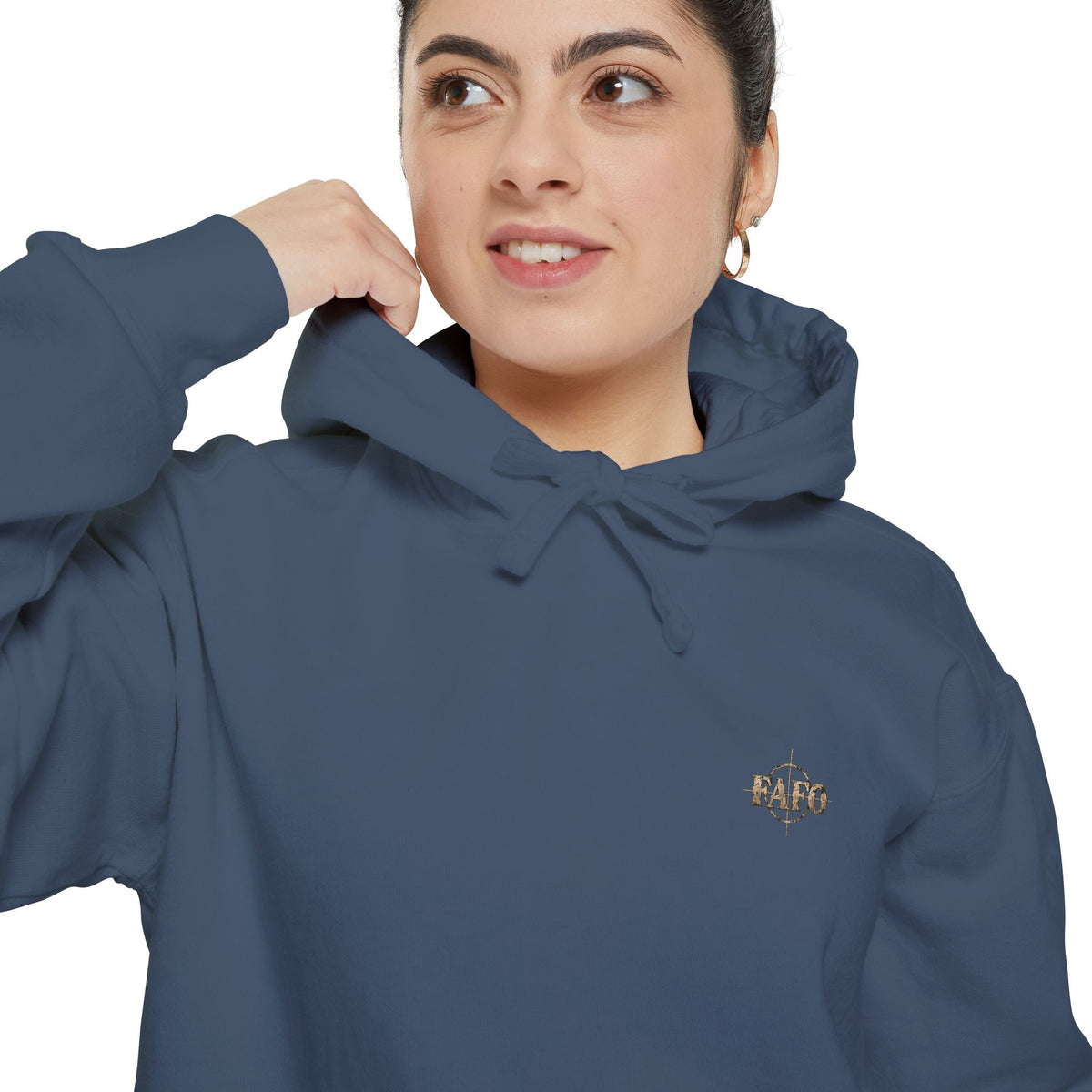 FAFO Women's Shooting Range Hoodie | Mountain Graphic Sweatshirt