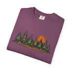 Vintage Forest Sunset T-Shirt | Nature Graphic Tee | Comfort Colors 1717