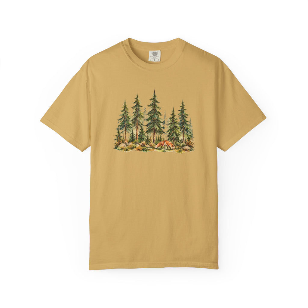 Forest Fox T-Shirt | Woodland Nature Graphic Tee | Comfort Colors 1717