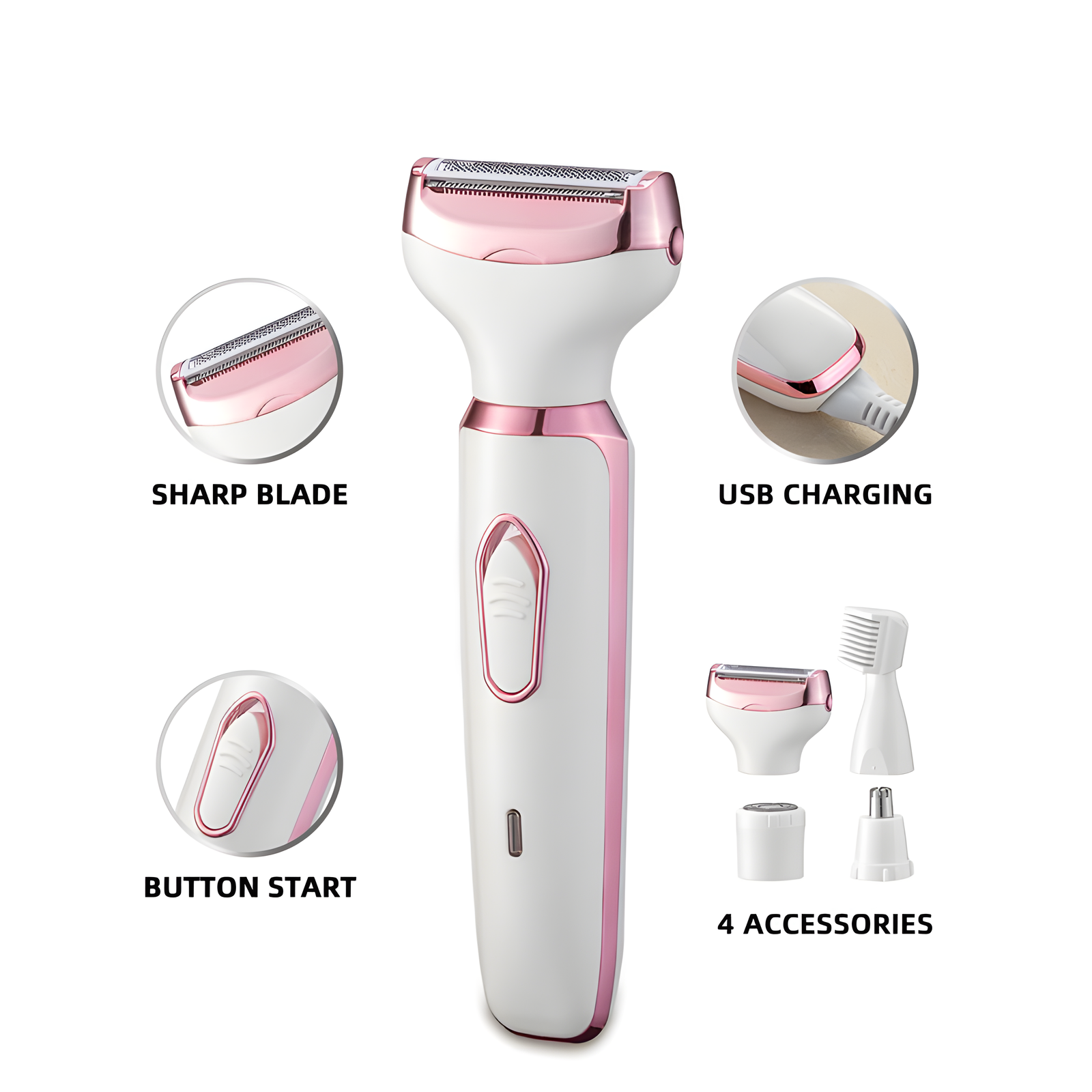 SilkTouch 4-in-1 Women's Grooming Set