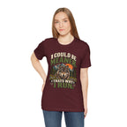 I Could Be Meaner That's Why I Run Wolf Running T-Shirt