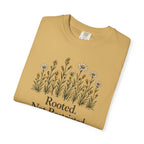 Rooted Not Restricted T-Shirt | Vintage Wildflower Graphic Tee | Comfort Colors 1717