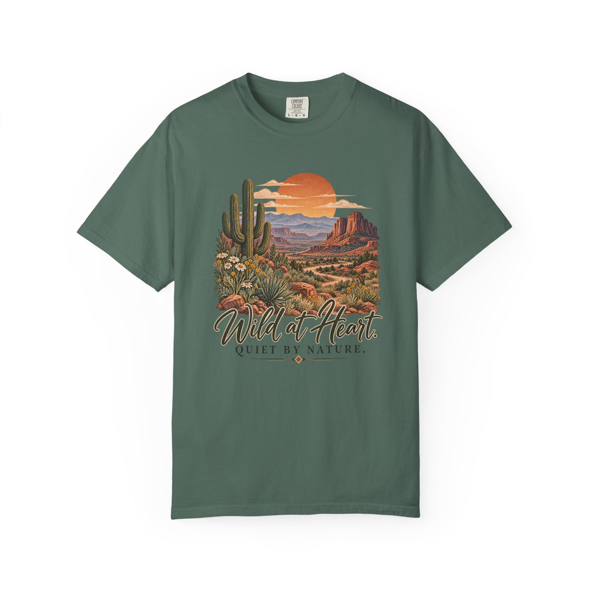 Wild at Heart Quiet by Nature T-Shirt | Vintage Desert Graphic Tee | Comfort Colors 1717