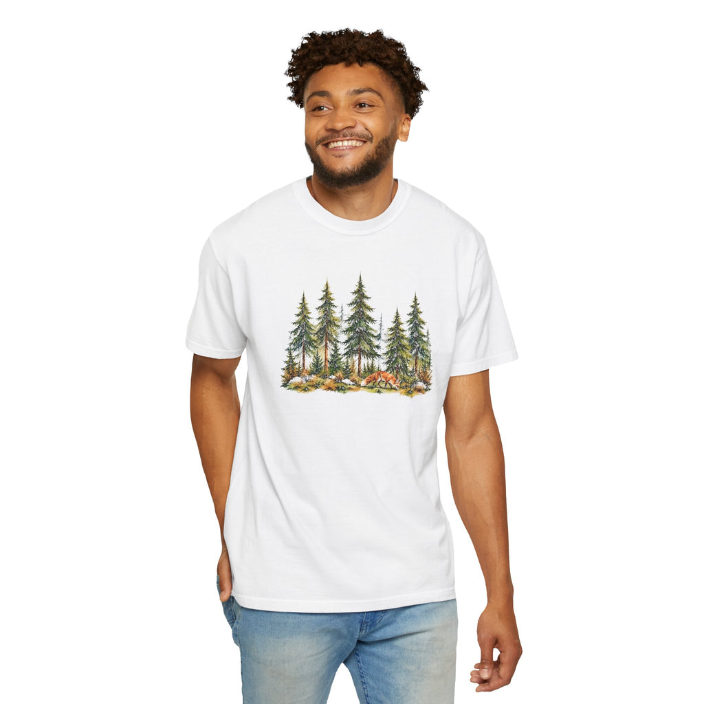 Forest Fox T-Shirt | Woodland Nature Graphic Tee | Comfort Colors 1717