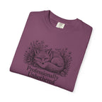 Professionally Unbothered T-Shirt | Vintage Fox Graphic Tee | Comfort Colors 1717