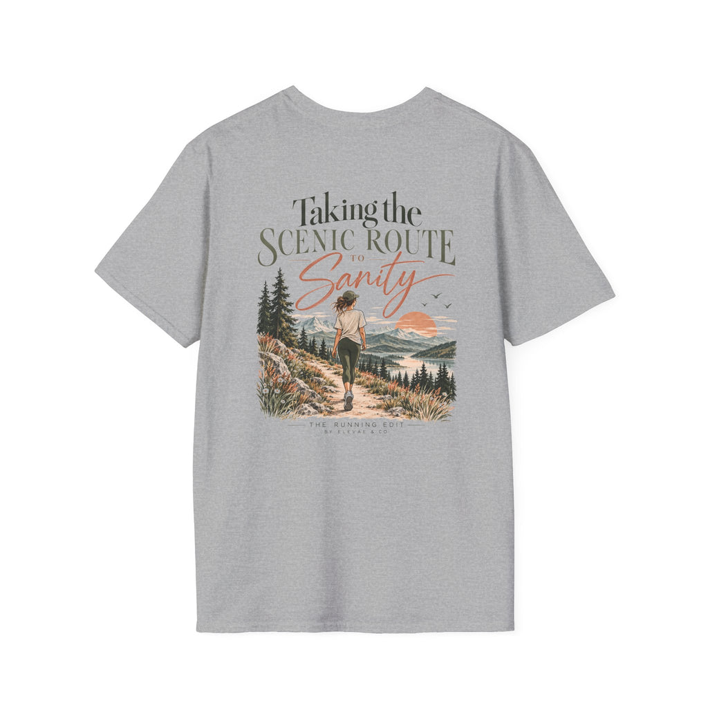 Taking the Scenic Route to Sanity | Running & Outdoor Graphic Tee