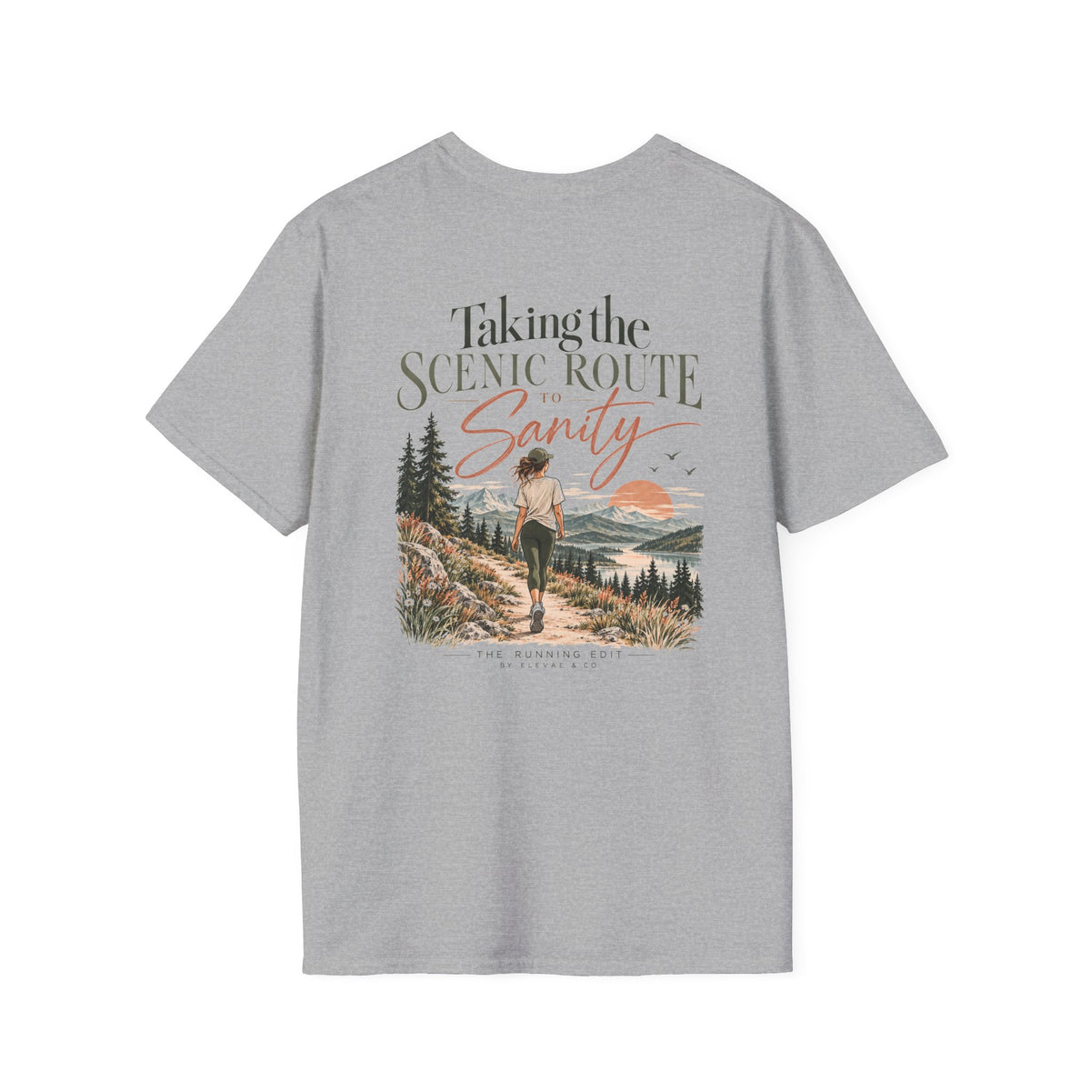 Taking the Scenic Route to Sanity | Running & Outdoor Graphic Tee