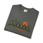 Vintage Forest Sunset T-Shirt | Nature Graphic Tee | Comfort Colors 1717