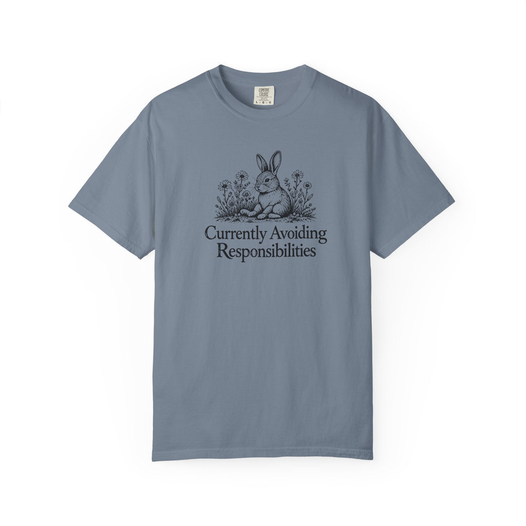 Currently Avoiding Responsibilities | Vintage Bunny Graphic Tee