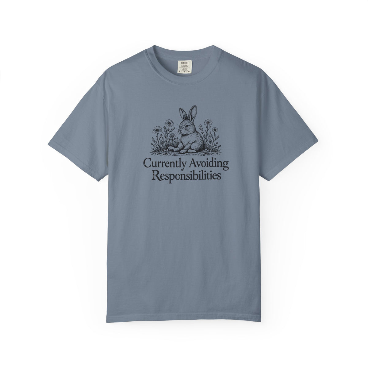 Currently Avoiding Responsibilities | Vintage Bunny Graphic Tee