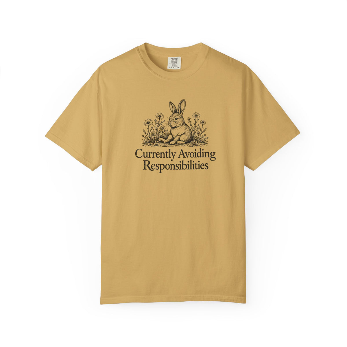 Currently Avoiding Responsibilities | Vintage Bunny Graphic Tee