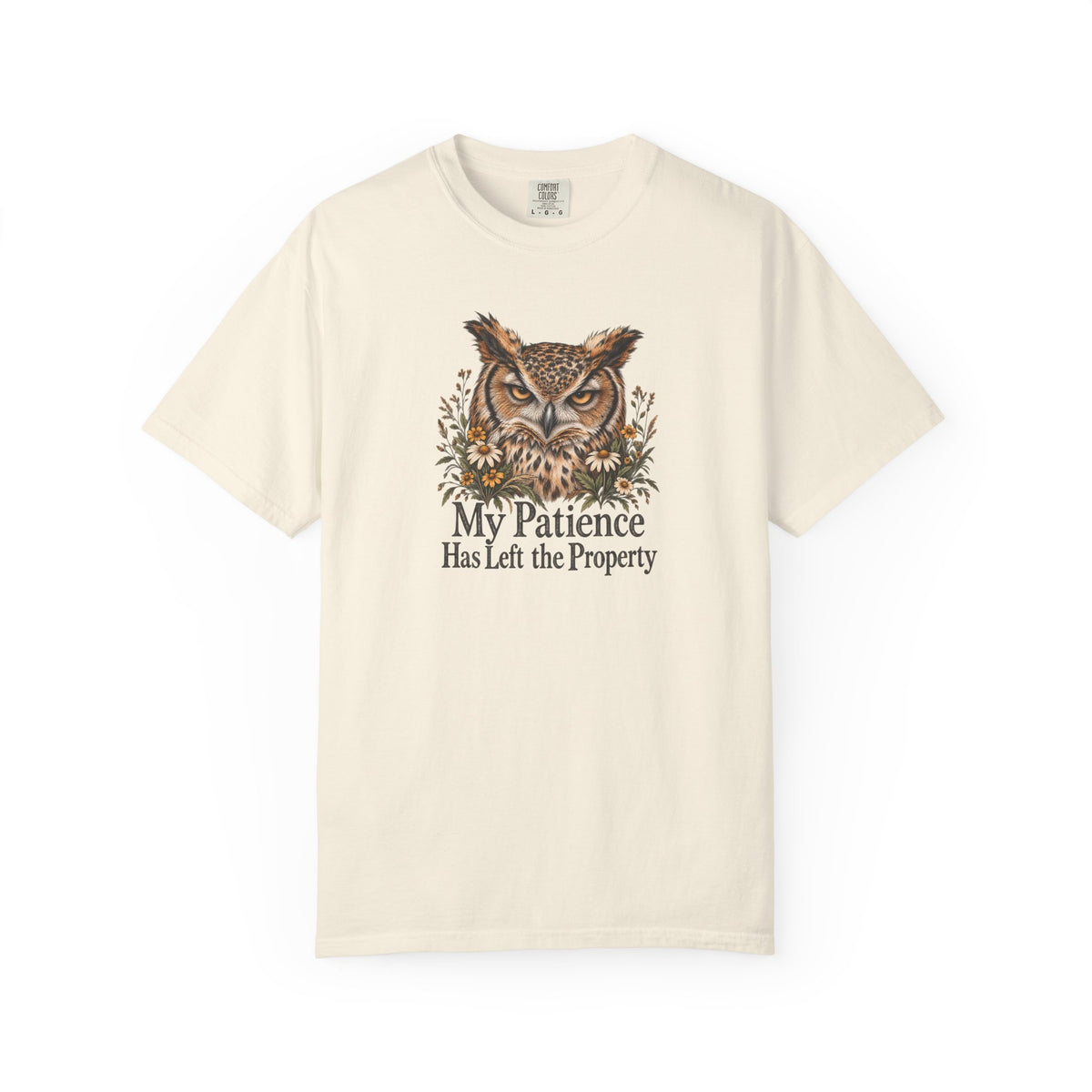 My Patience Has Left the Property | Vintage Owl Graphic Tee